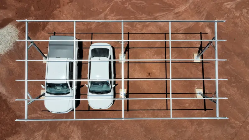 Aplicação da estrutura Carport Biposte, foto 5