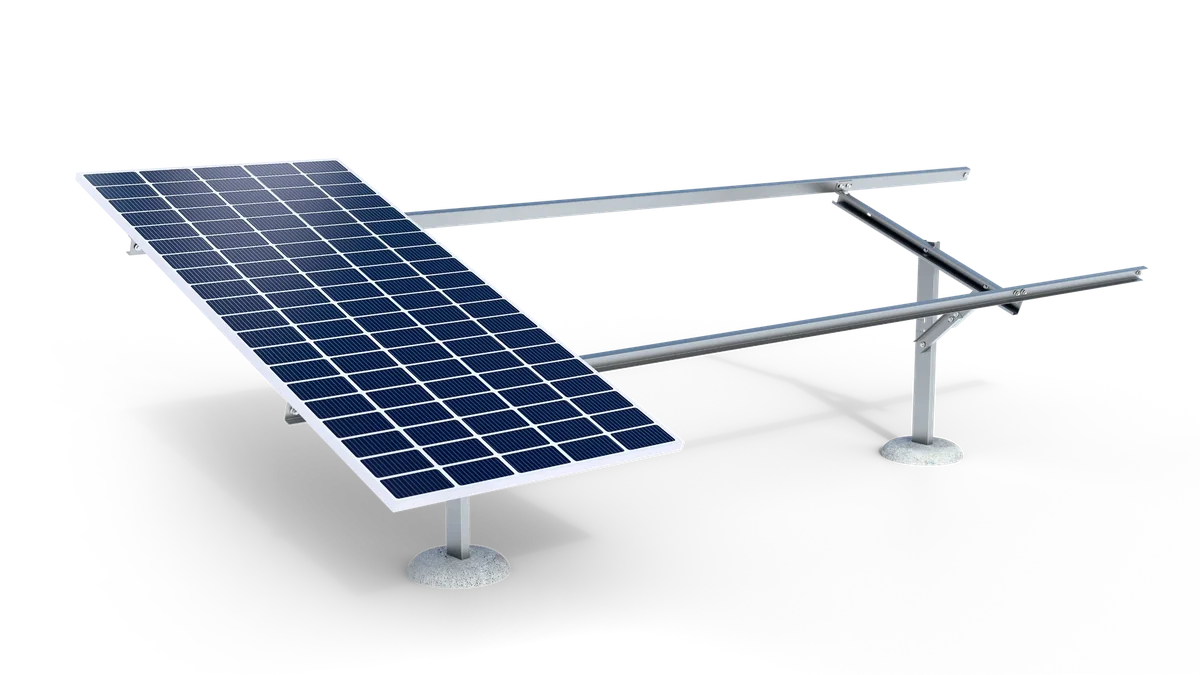 Render da estrutura Solo Linear Standard